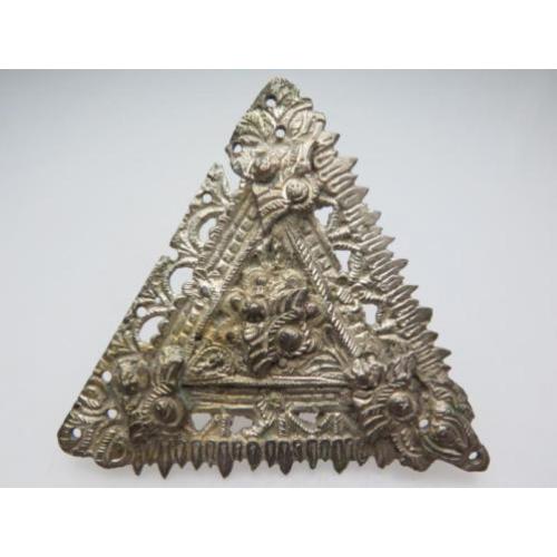 Late Medieval silver gilded Bible decoration with angels