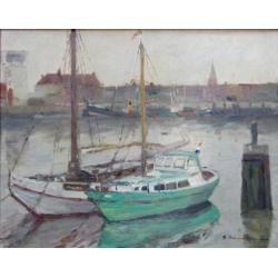 ===haventje =Georg Hambüchen 1901-1971=Scheveningen ? ===