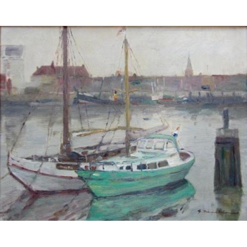 ===haventje =Georg Hambüchen 1901-1971=Scheveningen ? ===
