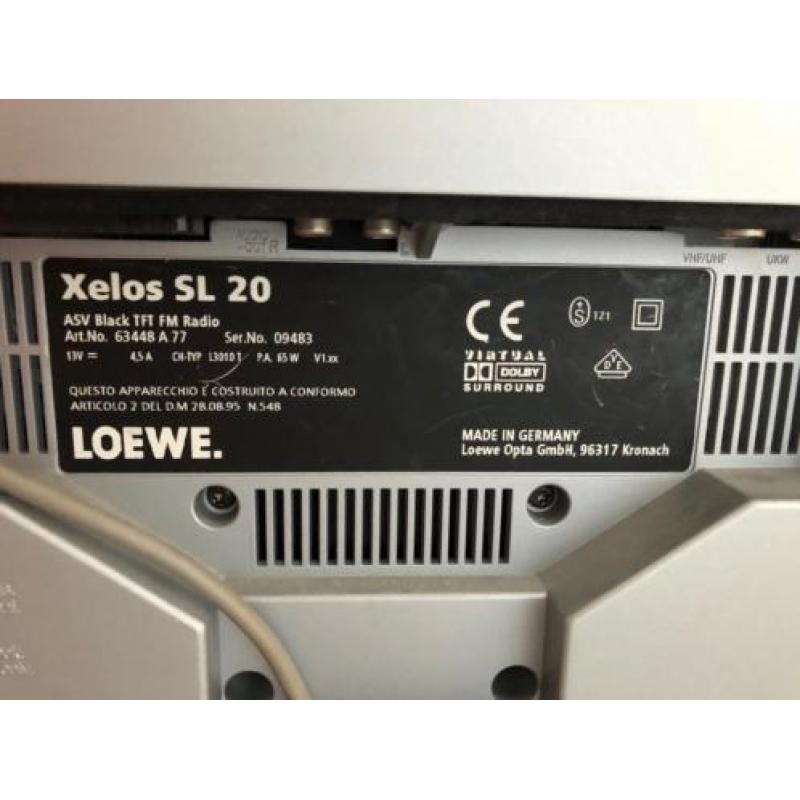 Loewe SL20 TV en Radio 220V wissel- & 12V gelijkspanning