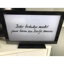 Sony Bravia: FullHD Lcd tv, 32inch, 4x HDMI! 100% Goed!