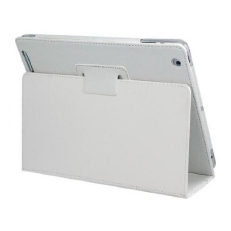 Witte Croco Krokodil iPad 2, 3 en 4 Hoes Case Cover