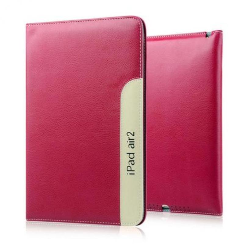 Smart Hoes voor iPad Air 1/2 en iPad 2017_ Rozerood