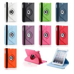 iPad 2017 5e generatie lederen hoes hoesje 360 graden oranje