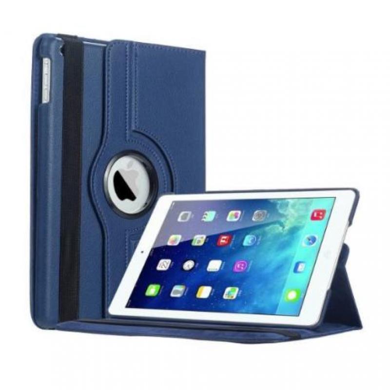 iPad 2017 (5e generatie) lederen hoes hoesje 360 graden case