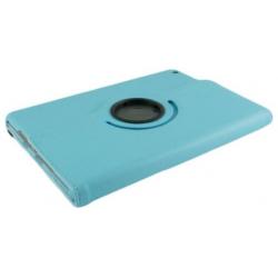 iPad Air hoes 360 roteerbaar PU Leder Aqua Blauw