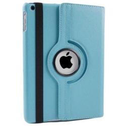 iPad Air hoes 360 roteerbaar PU Leder Aqua Blauw