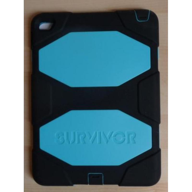Griffin Survivor Apple iPad 2017-2018 hoes zwart-licht blauw