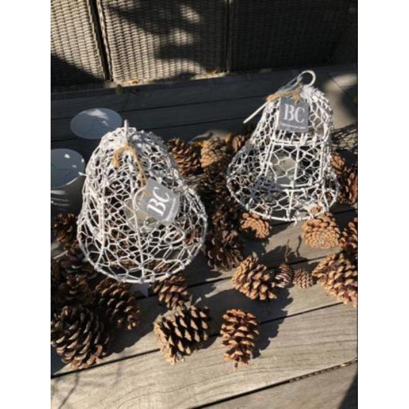 Bastion collections RVs kerst klok windlichten nieuw 2 st
