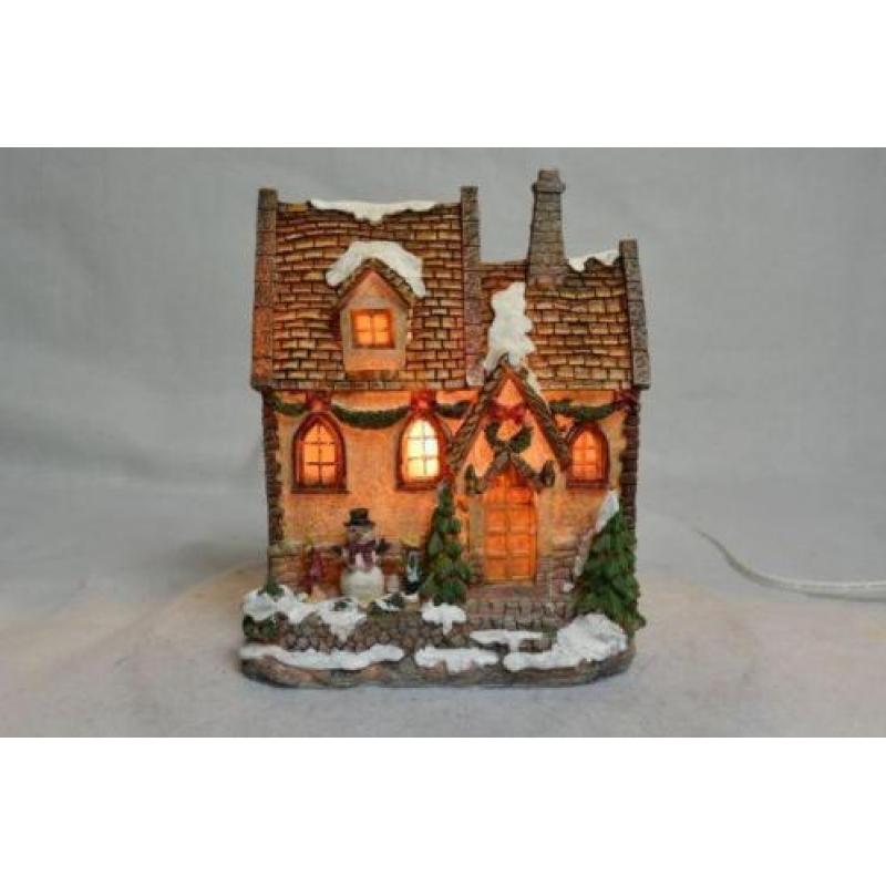 X-Mas Collection Kerstdorp Huisje met 2 Kinderen 2