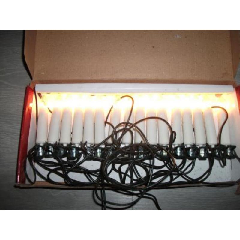 Partij Kaarsverlichting 17 x 16 Lampjes met clip /kerst 17 x