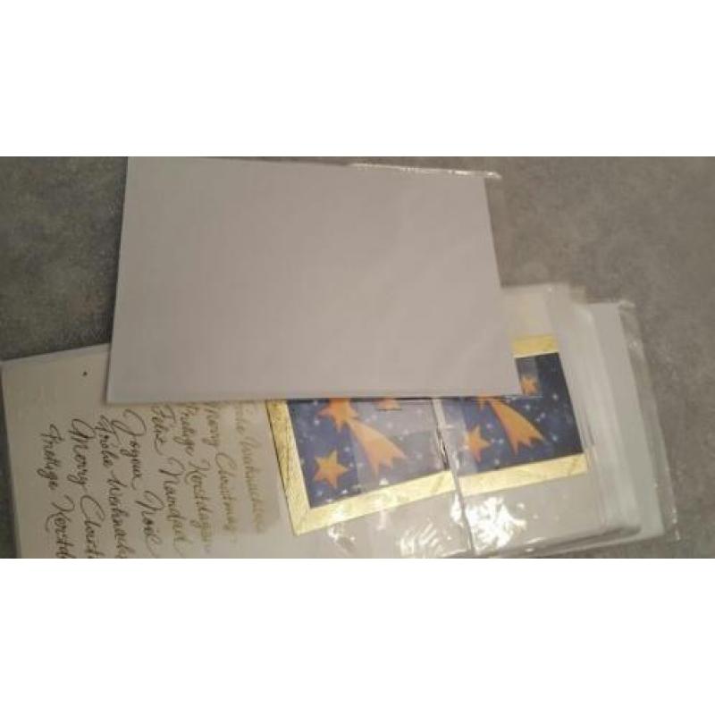 Kerstkaarten x 10 stuks met envelop.pen