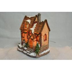 X-Mas Collection Kerstdorp Huisje met 2 Kinderen 2