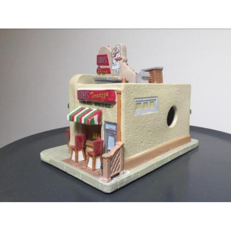 Lemax Village Collection Tonys Pizza Palace Kersthuisje