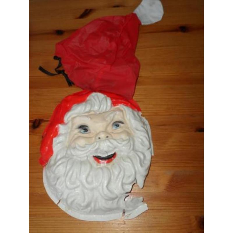 Kerstman pak met cape en masker en muts
