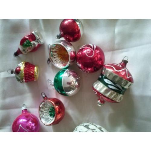 Antieke Kerst ballen 11 stuks 1 koop bieden