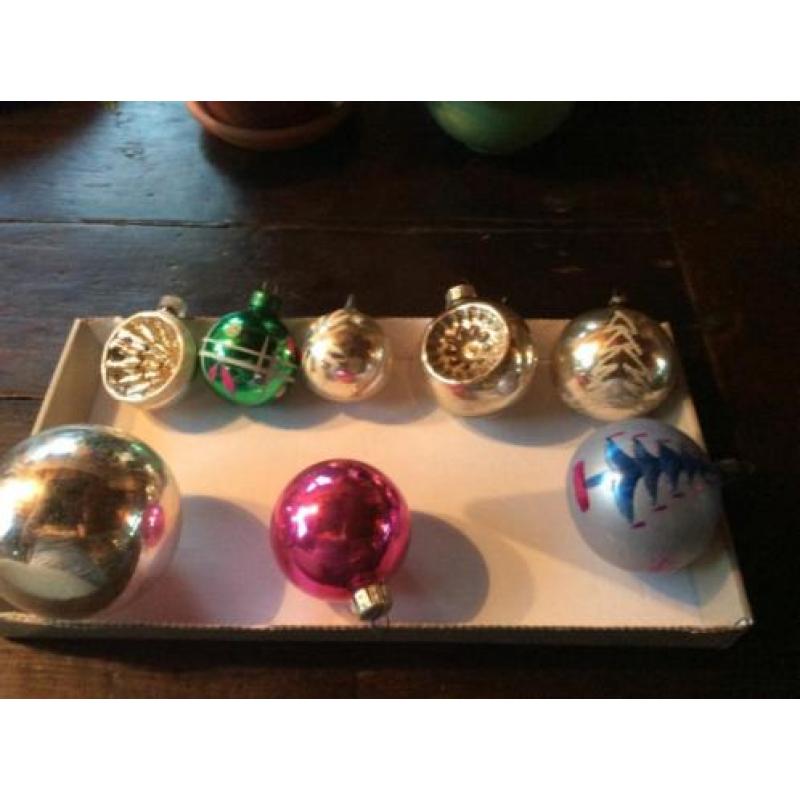 antieke kerstballen