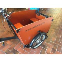 Babboe bakfiets elektrisch.
