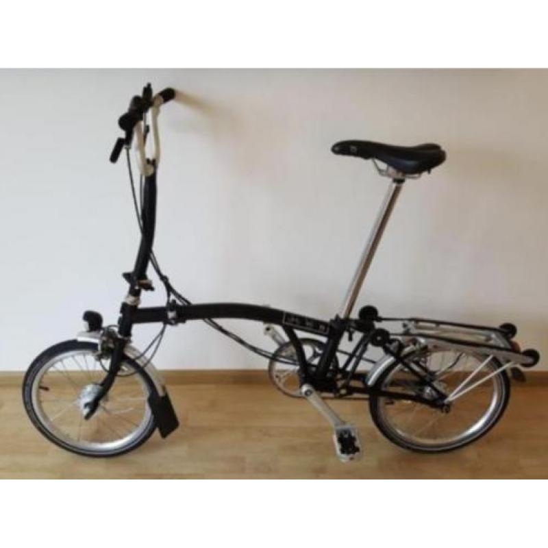 Brompton, 6 versnellingen, naafdynamo, Ortlieb tas