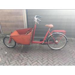 Rode Bakfiets/Cargo-bike short (2 pers)