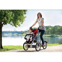 Bakfiets en kinderwagen in één! I.p.v. Babboe,buggy