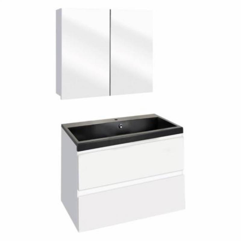 Badmeubelset Differnz The Collection 60x43x61 cm Wit/Zwar...