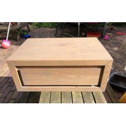 DWH Design wastafel houten kastje met lade