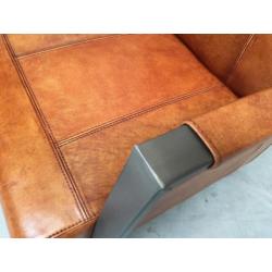 Industriële Fauteuil Como echt Leder Staffelkorting!