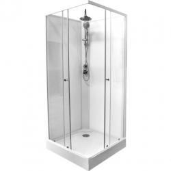 Douchecabine 80x80 - x, complete, hoekinstap, ifix, met