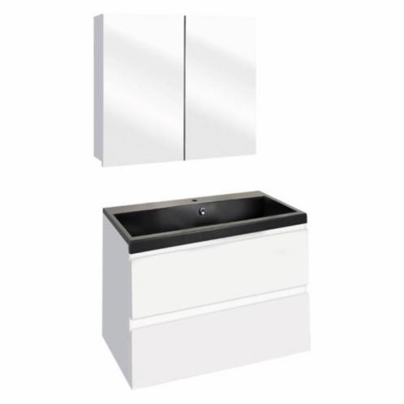 Badmeubelset Differnz The Collection 60x43x61 cm Wit/Zwar...