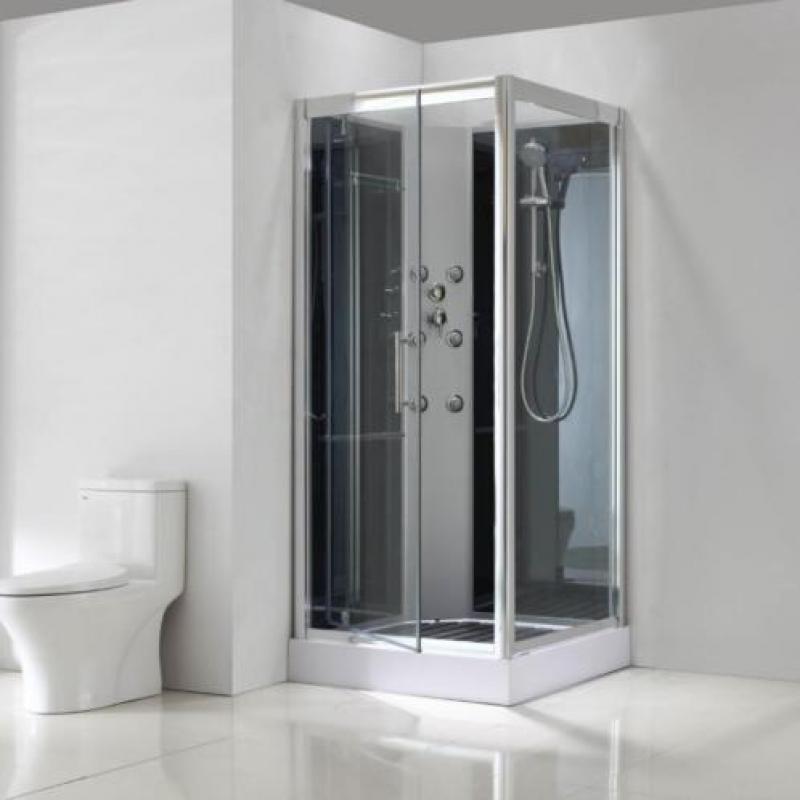Douchecabine 80x80 - x, complete, hoekinstap, ifix, met