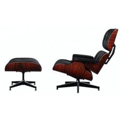 Eames Lounge Chair XL + Hocker -> UNIEK GROTER FORMAAT CHAIR