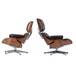 Eames Lounge Chair XL + Hocker -> UNIEK GROTER FORMAAT CHAIR