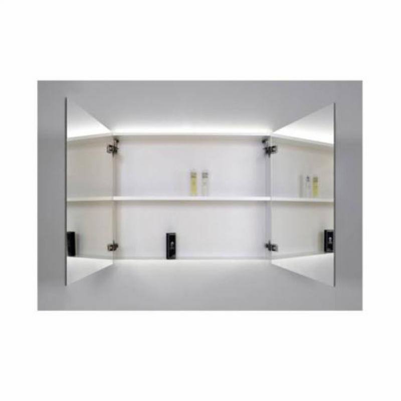 Spiegelkast Sanicare Qlassics Ambiance 80 cm 2 Deuren Alu...