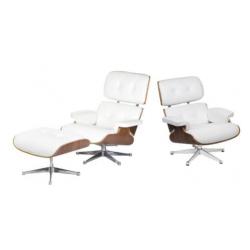Eames Lounge Chair XL + Hocker -> UNIEK GROTER FORMAAT CHAIR