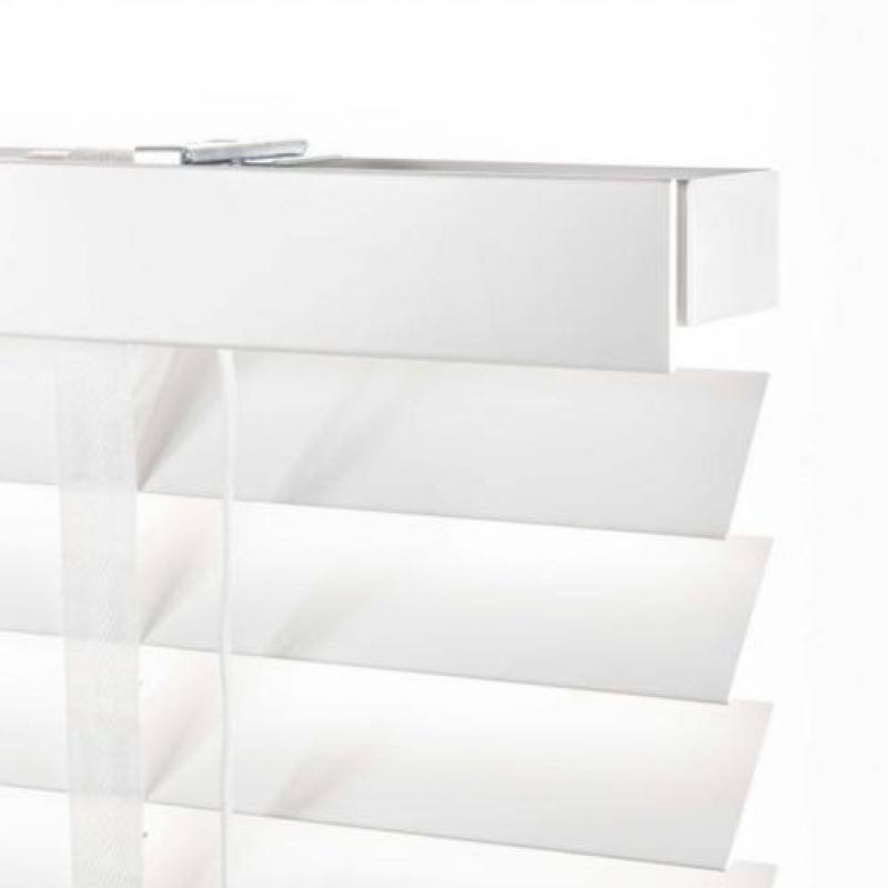 houten jaloezie shutters wit met band 70x250cm €74
