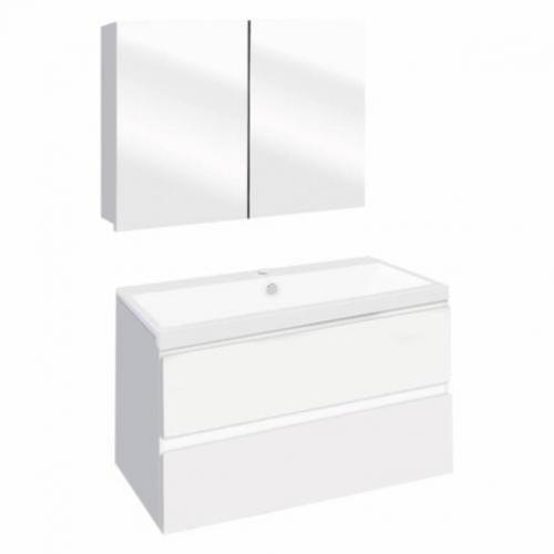 Badmeubelset Differnz The Collection 80x43x61 cm Wit/Wit ...