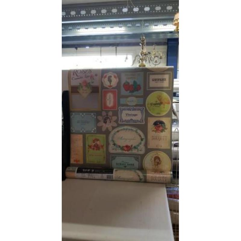 Behang nieuw vintage style