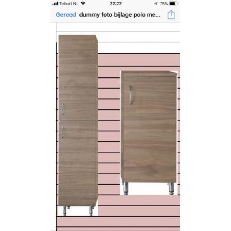 Nieuw badmeubel (wastafelmeubel) select eiken of wit