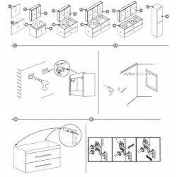 Badmeubelset Differnz The Collection 80x43x61 cm Wit/Wit ...
