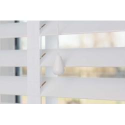 houten jaloezie shutters wit met band 70x250cm €74
