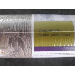1 rol hout bruin vliesbehang
