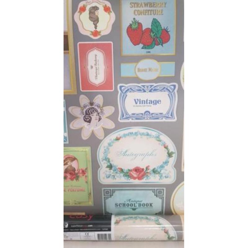 Behang nieuw vintage style