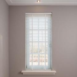 houten jaloezie shutters wit met band 70x250cm €74