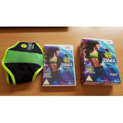 Zumba Fitness 2 + Boekje Band Wii Spel Game FitnessBelt Belt