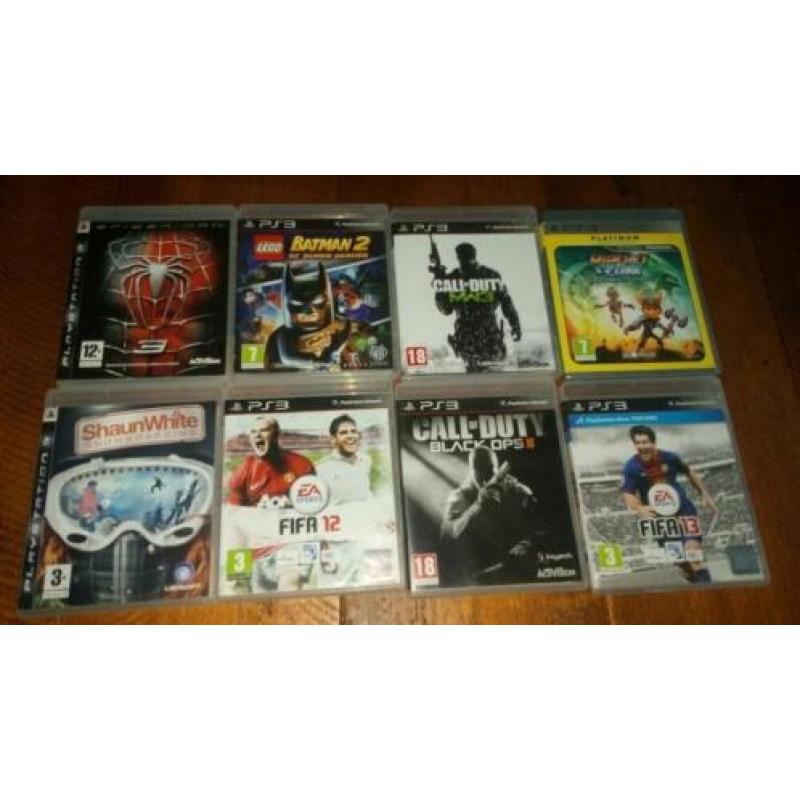 Playstation 3 met 20 games te koop