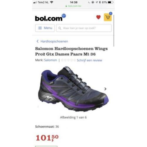Salamon Wings Pro 2 waterdicht (maat 38)