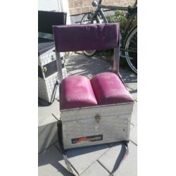 2 viskoffers voor hem en haar,kleur zwart,en donker roze