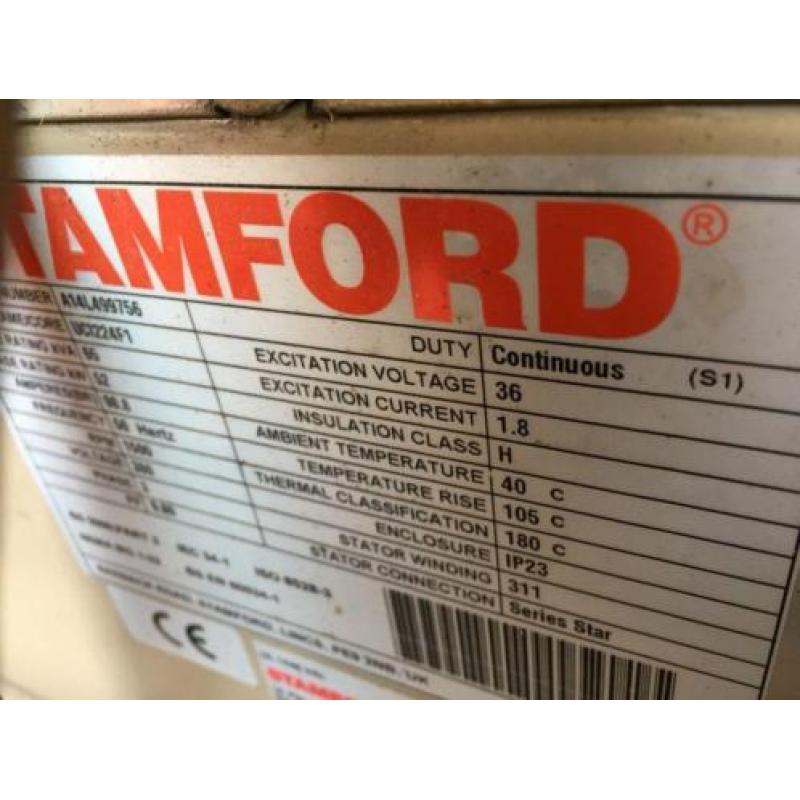 Iveco Stamford Super Silent 65 KVA As New!