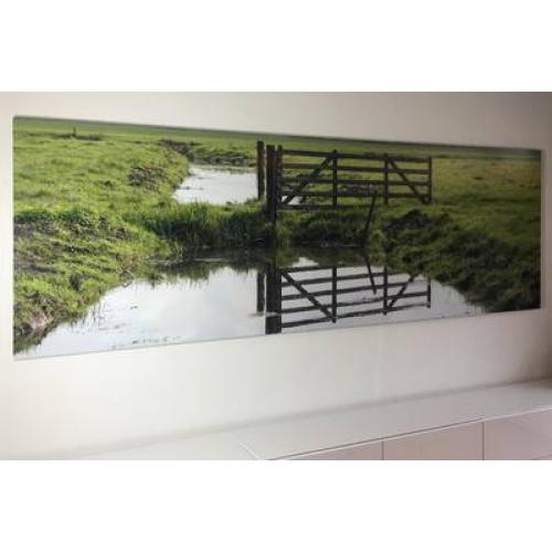 Foto verlijmd achter acrylaat 70x100 cm